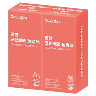 데일리원 진한 크랜베리 농축액, 210g, 2개