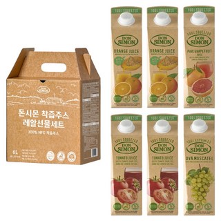 돈시몬 착즙주스 레알선물세트, 6L, 1세트