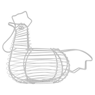 Premier 造型雞蛋籃 公雞, 白色, 1個