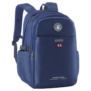 Disney 迪士尼 米奇時尚素面大容量護脊小學生書包 3~6年級適用 平行輸入 SM81301 A款