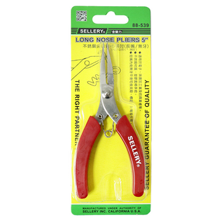 SELLERY 舍樂力 不鏽鋼電子鉗 長嘴/無牙 5英吋, 1個