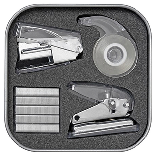 RADER 迷你辦公用品, 銀色, 1組