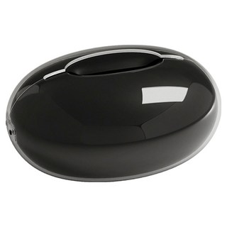 橡合杉 雙層仿瓷釉面 水滴型紙巾盒, 1個, 黑色