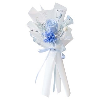 Floral M 愛在星空永生玫瑰花束, 藍色