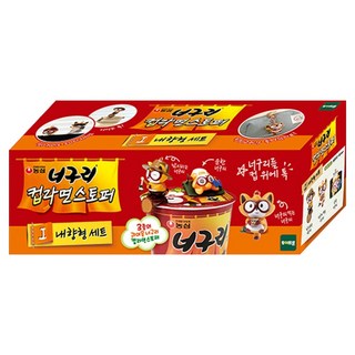 토이트론 너구리 컵라면 스토퍼 I 내향형 세트 피규어, 1세트