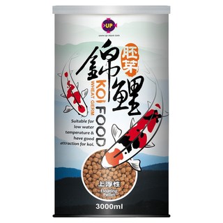 UP AQUA 雅柏 胚芽錦鯉飼料 中粒 E-642-M, 1個, 3L