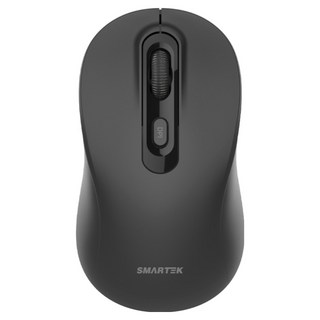 스마텍 리시버 블루투스 겸용 무소음 무선 마우스, 블랙, STM-BT1200