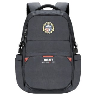 Disney 迪士尼 米奇素面學院風 護脊防潑水大容量小學生書包 3~6年級適用 平行輸入 SM81233