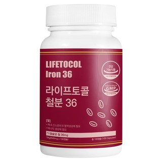 LIFETOCOL 鐵質 36 54g, 1個, 100錠