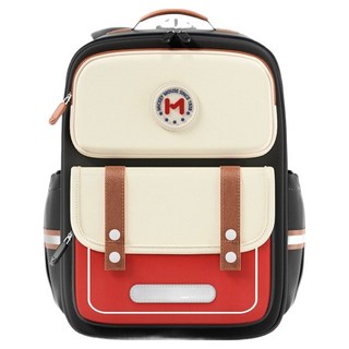 Disney 迪士尼 學院風素面搭色立體大容量小學生書包 1~6年級適用