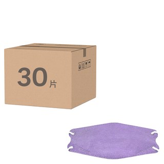 益品 KF94醫療口罩, 1個, 30片, 淺紫色
