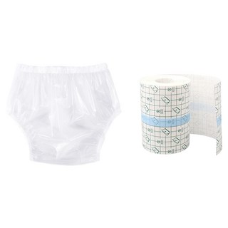 Happy is Mine 保護良好的術後防水內褲 透明 + 防水貼片組, 1套