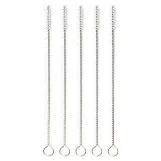 주니 스테인리스 빨대 세척솔, 5개, 화이트