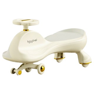 hgybej 兒童防摔扭扭車, 1個, 灰白色