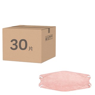 益品 KF94醫療口罩, 1個, 30片, 淺粉色