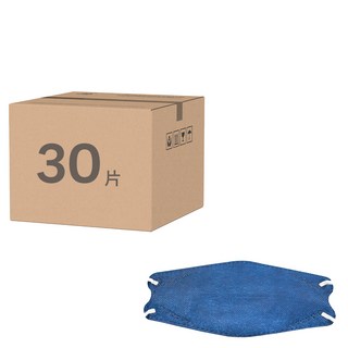 益品 KF94醫療口罩, 1個, 30片, 藏青色
