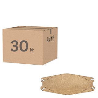 益品 KF94醫療口罩, 1個, 30片, 奶茶色