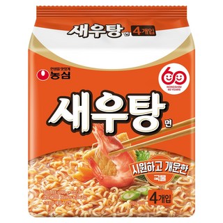 새우탕 새우탕면 122g, 4개