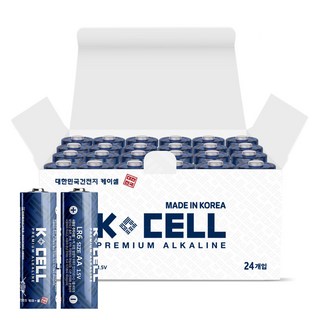 케이셀 알카라인 AA 건전지 1.5V, 24개입, 1개