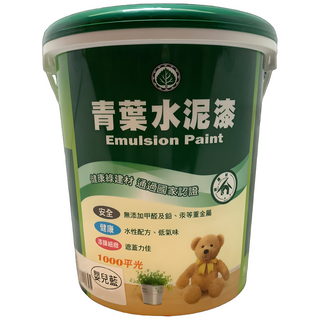 青葉油漆 水性水泥漆 平光 1加侖, 嬰兒藍, 3785ml, 1個
