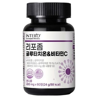 INTERO 脂質體穀胱甘肽維他命C 24g, 1個, 60錠