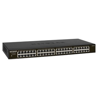 NETGEAR 48埠 Gigabit 無網管 商用 金屬殼 網路交換器, 1個, GS348