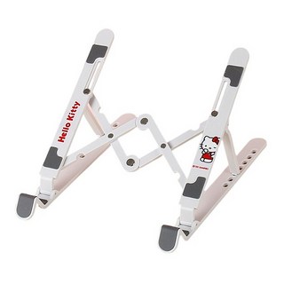 Sanrio 三麗鷗 鋁合金折疊便攜式筆記型電腦支架散熱器 ZJ-807, 1個, 凱蒂貓