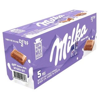 밀카 알프스밀크, 90g, 5개
