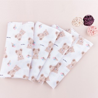 한스네이처 신생아용 캐릭터 가제 엠보 손수건 10p