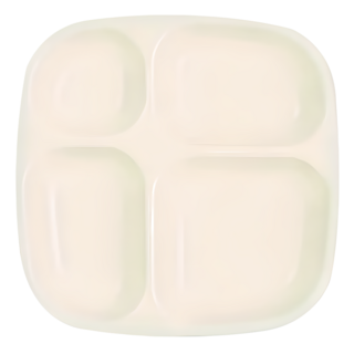 nestique 分隔餐盤, 香草色, 1個