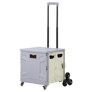 ONE HOUSE 韓系折疊購物車 65寬 8輪 OH-Q320-1, 岩板灰, 1層