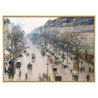 菠蘿選畫所 畢沙羅 冬日早晨的蒙馬特大道 AVAR5775D, 木色