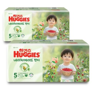하기스 네이처메이드 팬티형 기저귀 남아용 특대형, 5단계, 88매