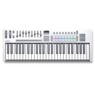 novation Launchkey 49 Mk4 MIDI 控制器, 1個, 白色, 單一商品