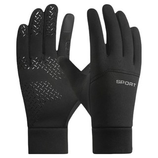 Informals 男女通用防寒防水觸控多功能運動手套, 1套, 黑色