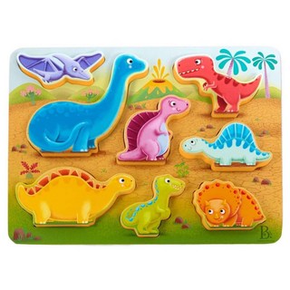 B.toys 尋找打卡點 恐龍厚片, 1個, 混和顏色