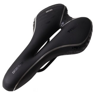 TREX 優質雙重凝膠緩衝無痛自行車坐墊, 1個, 銀色