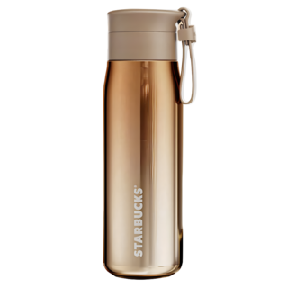 STARBUCKS 星巴克 幸運款隨行保溫杯 ST-BW2007, 1個, 296ml, 金色