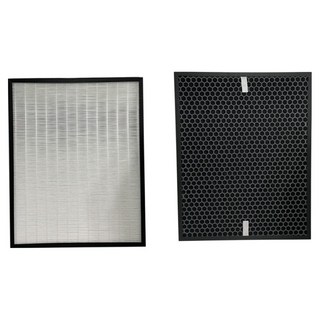 PUREBURG淨博 HEPA濾網 + 活性碳濾網 PM2.5顯示抗敏空氣清淨機 適用德國SABA, 1套, SA-HX01