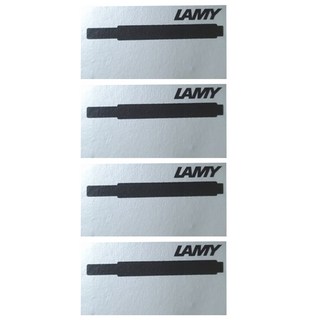 德國 LAMY T10 鋼筆專用拋棄式卡式墨水管 5入, 黑色, 4套