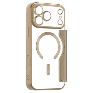 bebehome 小香風皮紋翻蓋磁吸支架手機保護皮套 支援MagSafe