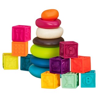 battat 捏捏頑石投 組盒, 1個, 多色