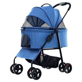 BND 輕便戶外寵物推車/外出寵物車 可分離式, 1個, 牛仔藍