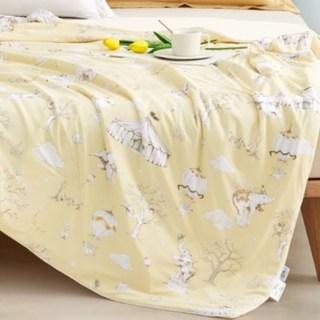 台灣 AGAPE Cool印花天冰被/單人被, 晨光馬戲團 黃色