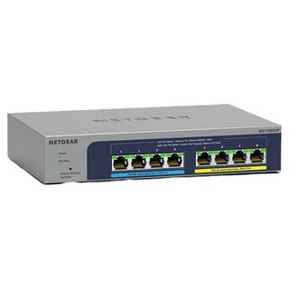 NETGEAR 8埠 Gigabit 230W PoE供電 簡易網管 金屬殼 網路交換器, MS108EUP, 1個