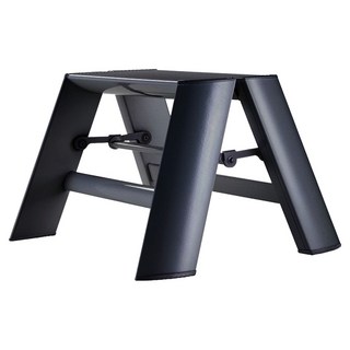Hasegawa 長谷川 Lucano 標準折疊凳 1階 黑色, 1個