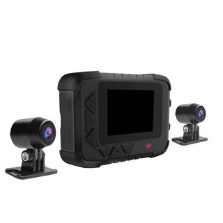 勝利者 全機防水機車行車紀錄器 前後1080P, 黑色, DV688