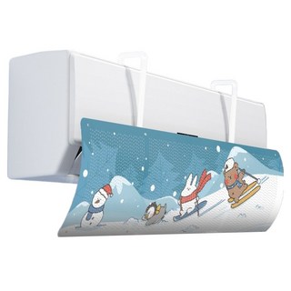 Daonz 180度可調式冷氣擋風板 防直吹冷氣導風板, 1個, DFB-66-SK(25)