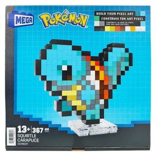 MATTEL 美泰兒 PoKeMoN 寶可夢 MEGA像素風格系列 迷你積木 傑尼龜, 1個