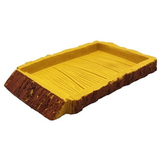 NOMOY PET 爬蟲類 兩棲類 樹脂 餵食盆 中型 15.5 x 10 x 2 cm NS-35, 1個, 混合色